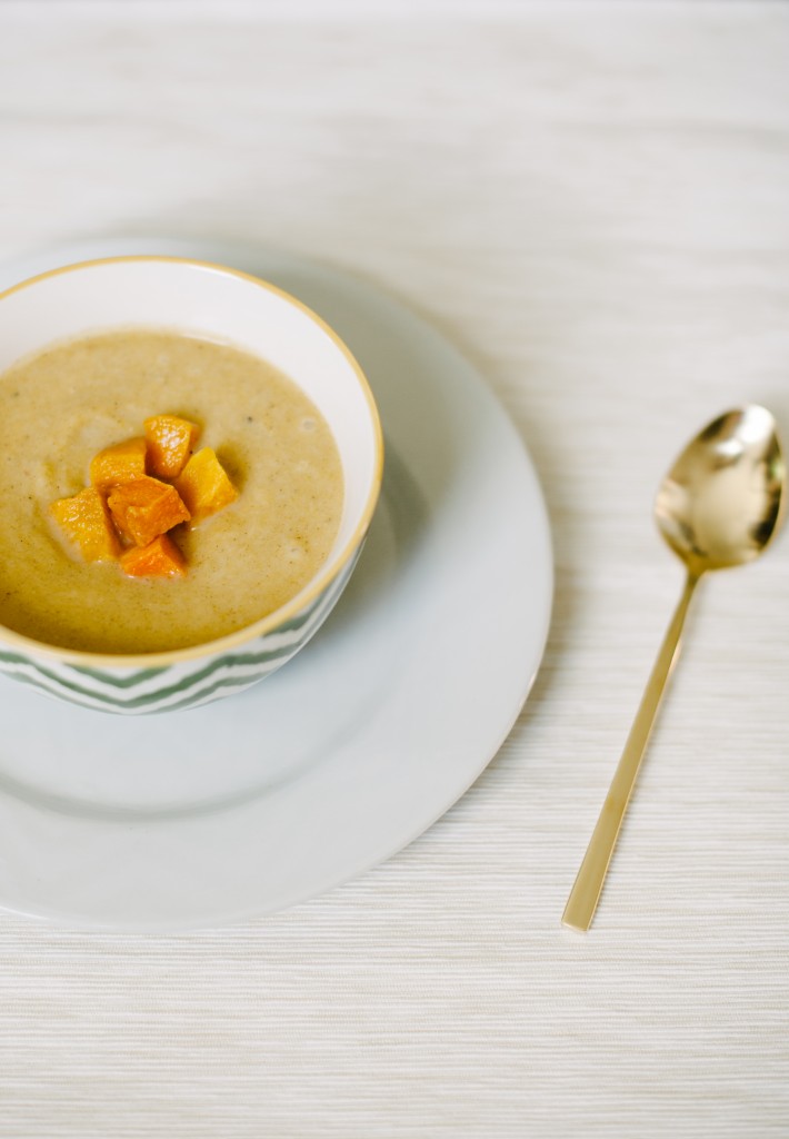 Creamy Butternut Squash Soup via Simply Real Health