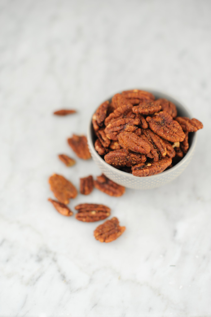 Spiced Maple Pecans from the Simply Real Health Cookbook via @simplyrealhealth