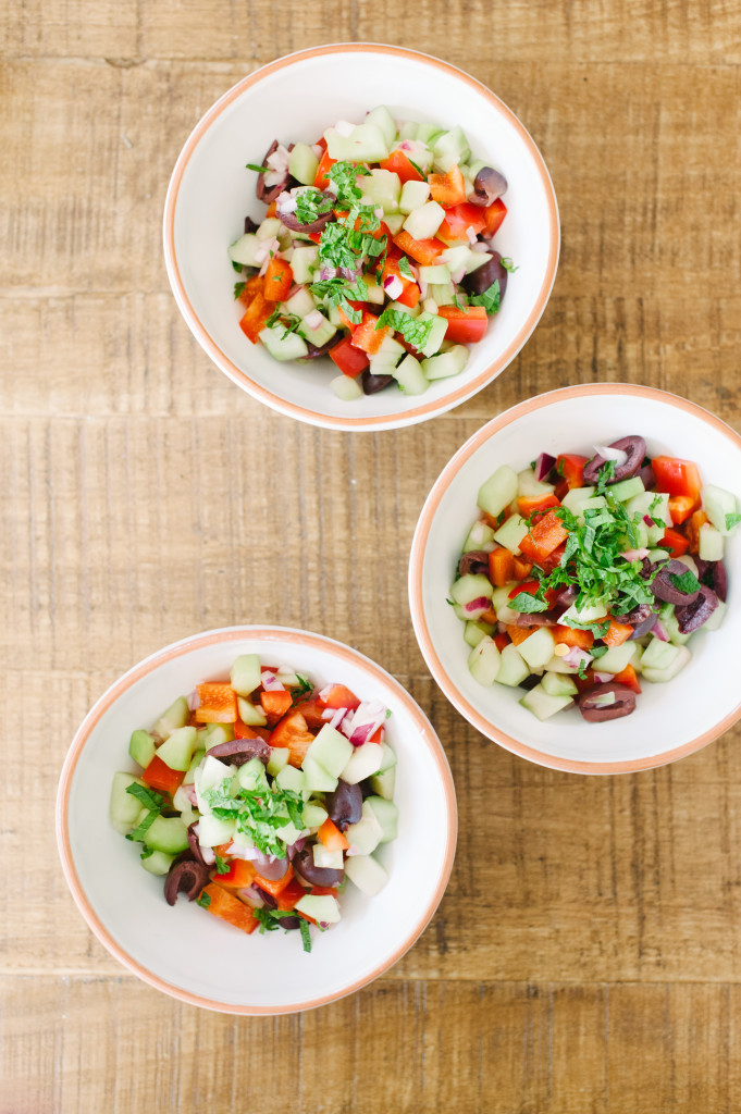 Chopped Greek Salad via Simply Real Health