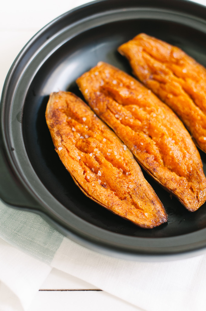 Baked Cinnamon Sweet Potato from The Simply Real Health Cookbook, via @simplyrealhealth. So great for a healthy breakfast or Fall side dish! Gluten and dairy free! 