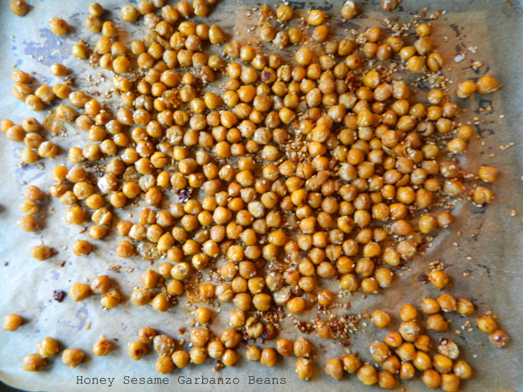 Honey Sesame Garbanzo Beans + Healthy Holiday Cocktail Hour Ideas, via @simplyrealhealth