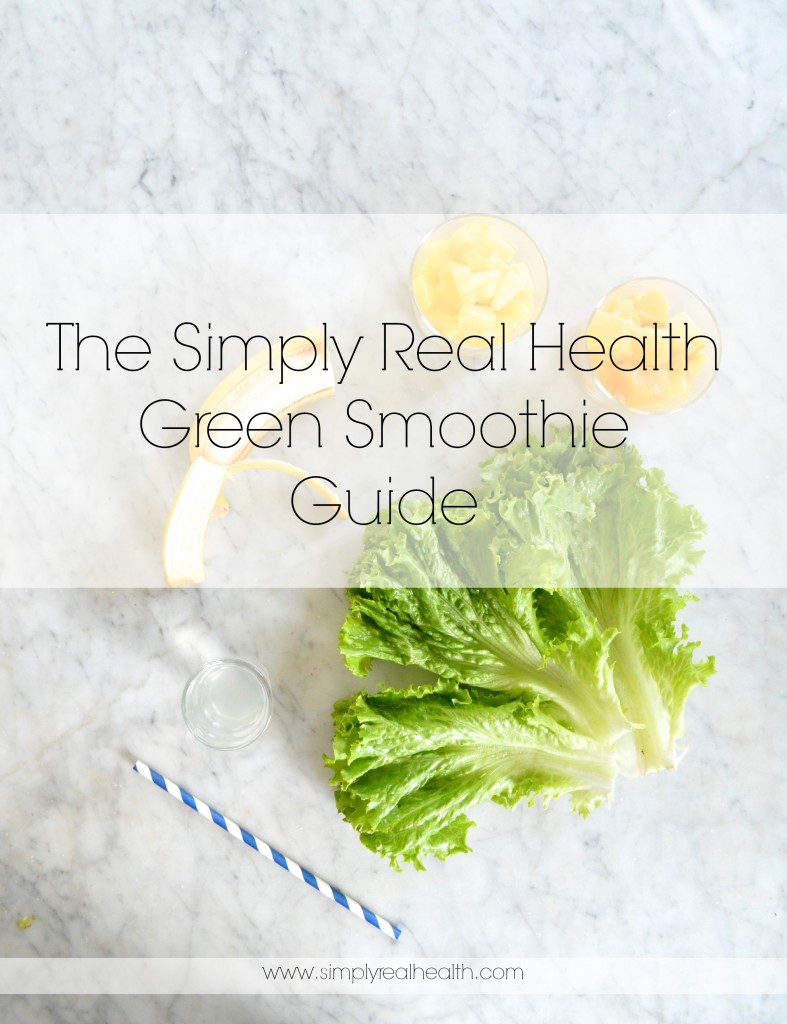 The Simply Real Health Green Smoothie Recipe Guide + Collection. Over 30 different healthy recipes to try! via www.simplyrealhealth.com