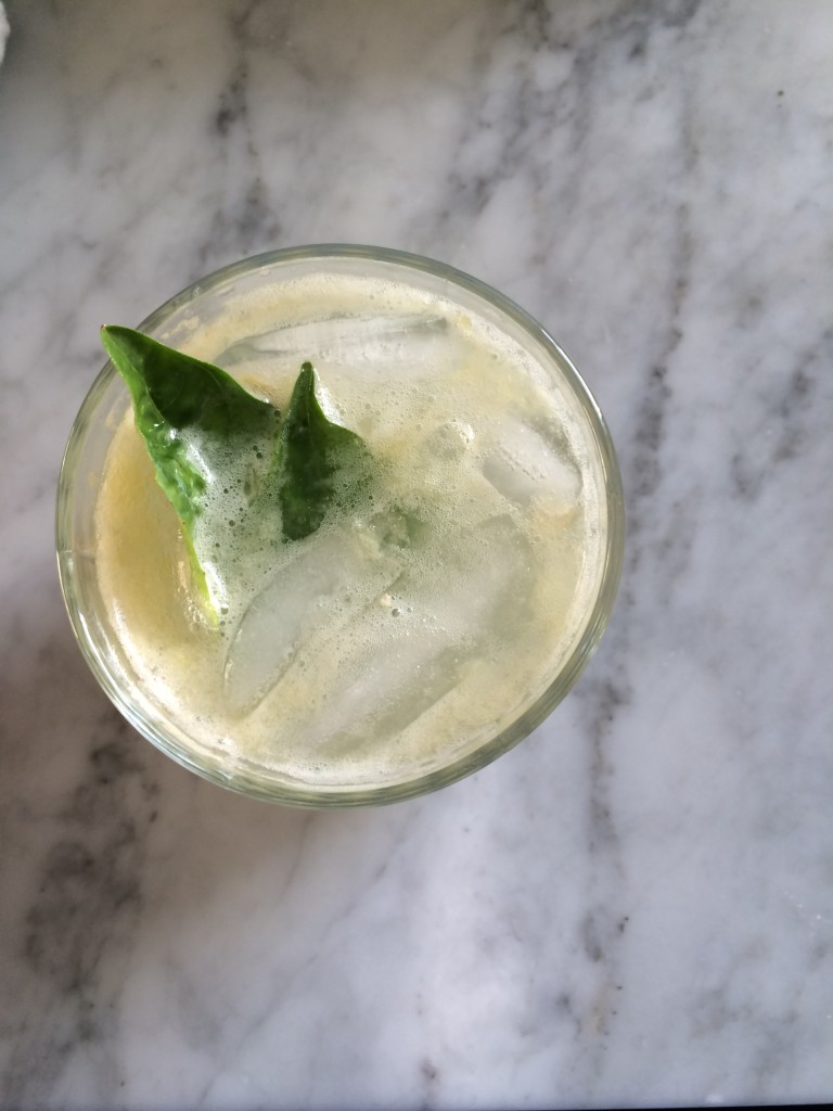 Meyer Lemon + Basil Refresher via Simply Real Health