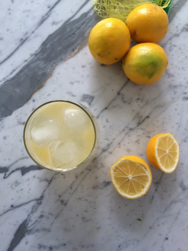 Meyer Lemon Working Girl Cocktail via www.simplyrealhealth.com