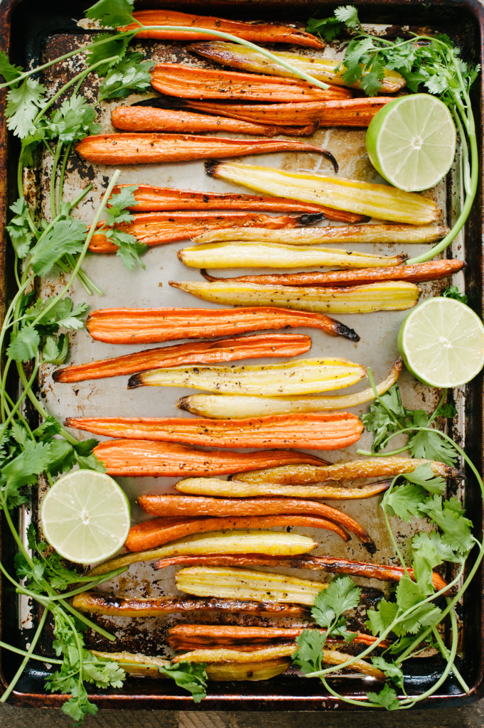 Roasted Carrots with Honey, Cilantro + Lime from the Simply Real Health Cookbook, on sale now. And why you should cook with more butter. www.simplyrealhealth.com 