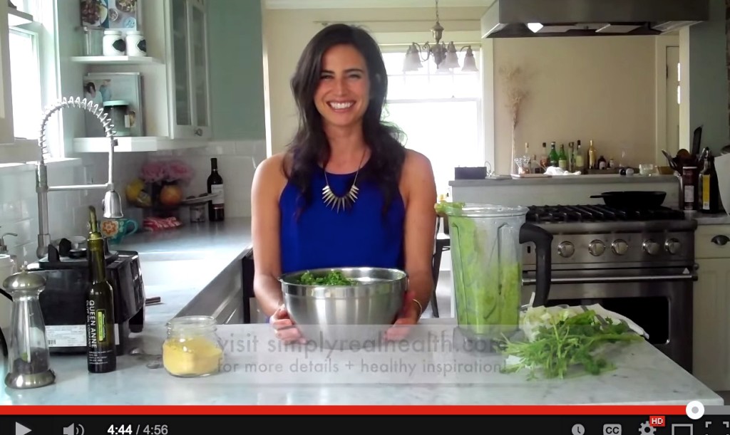 How to make yourself love kale // pesto kale salad via  Simply Real Health