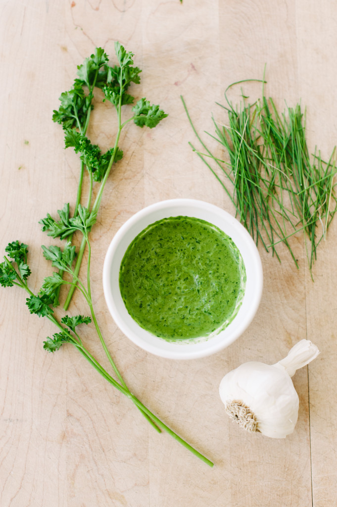 Roasted Potato Bites with Chive Parsley Tapenade from The Simply Real Health Cookbook! www.simplyrealhealth.com 