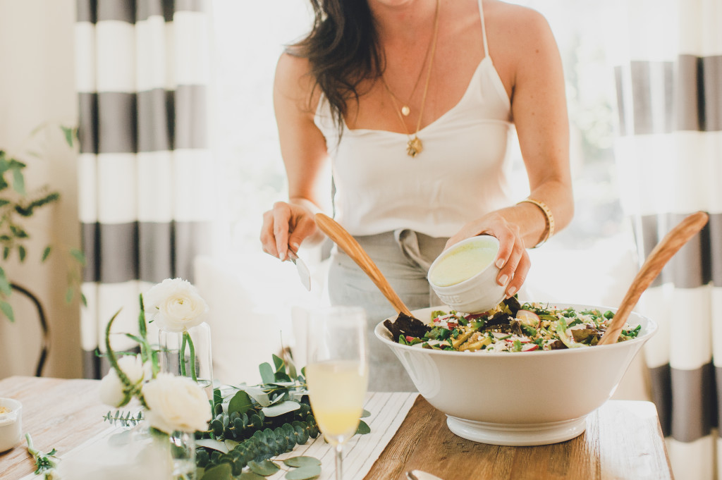 Life changing salad: The Spring Green Salad with Lemon Feta Dressing via @simplyrealhealth