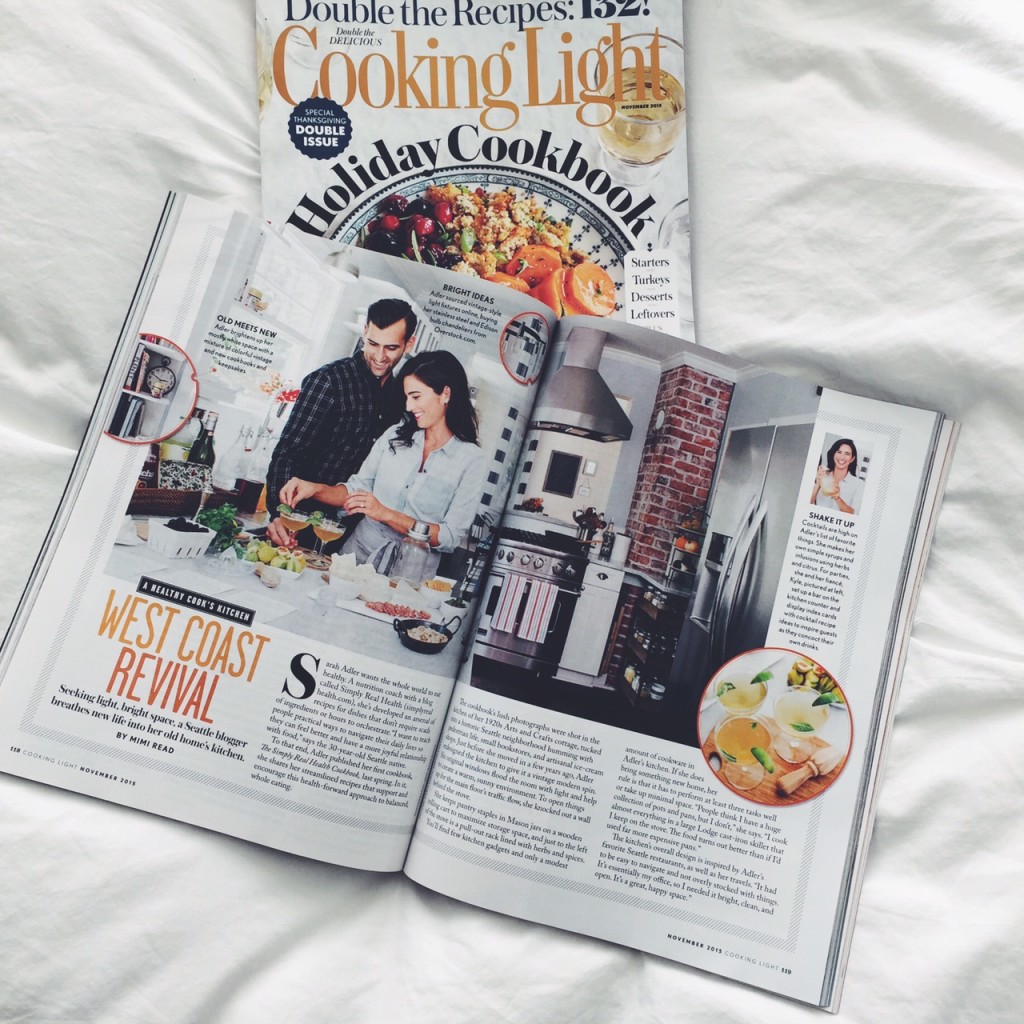 Simply Real Health featured in the November double issue of Cooking Light Magazine! via simplyrealhealth.com