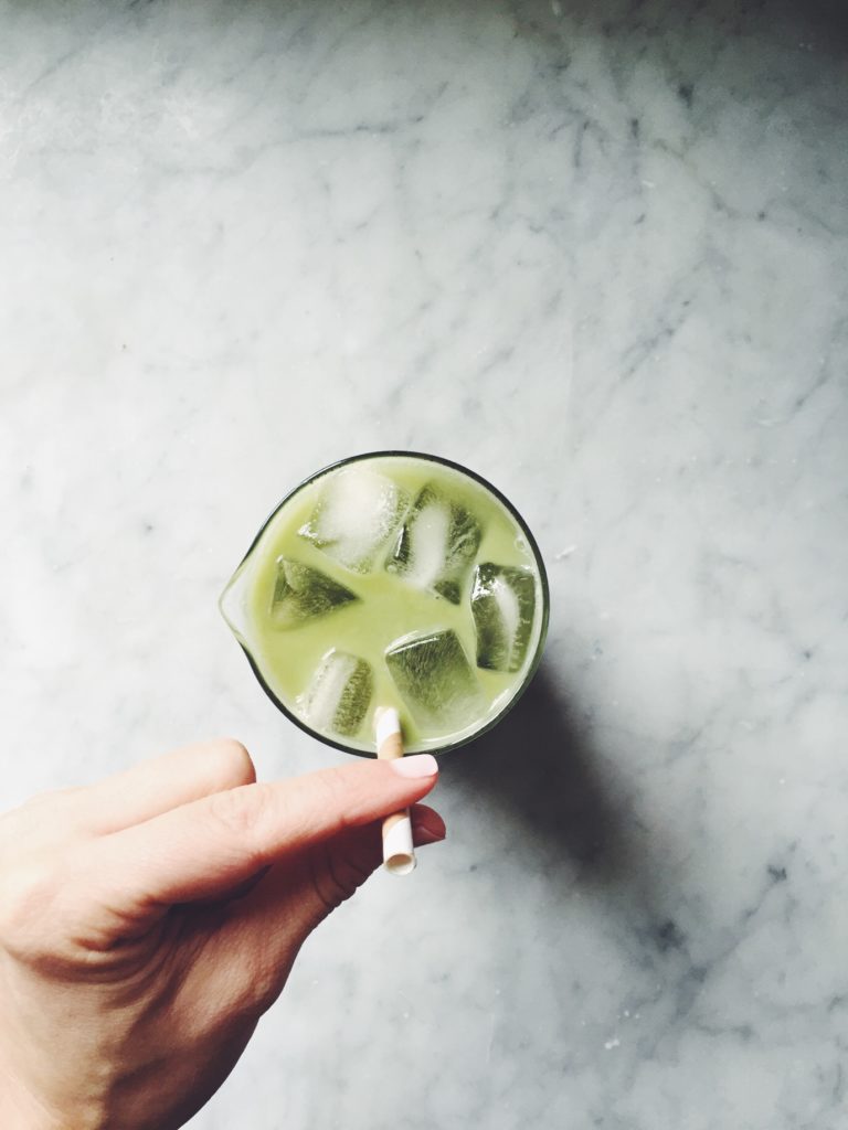 Iced Matcha Almond Milk Latte (a video post) via @simplyrealhealth