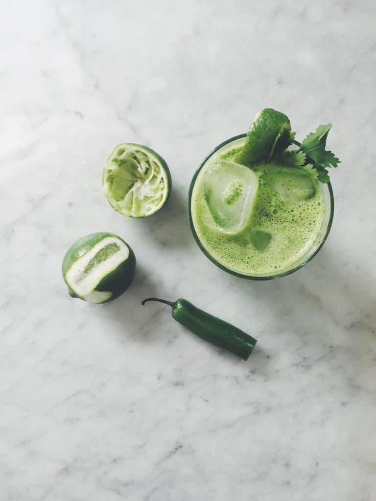 Spicy Cilantro Limeade (a fancy lady cocktail/mocktail) via @simplyrealhealth