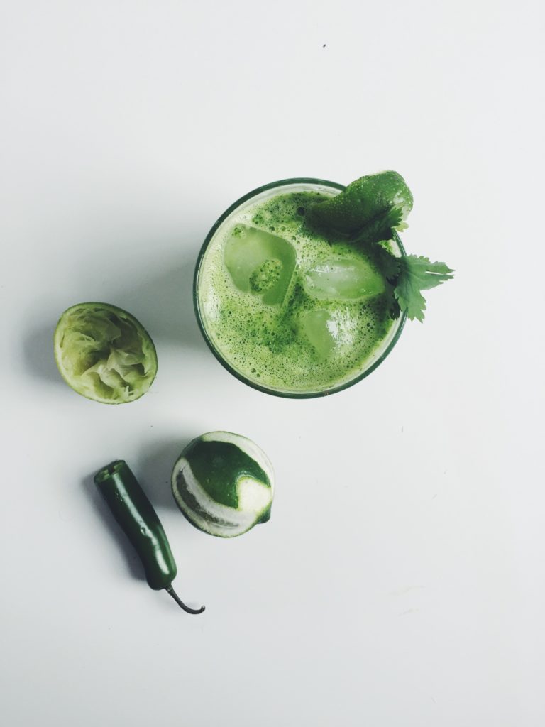 Spicy Cilantro Limeade (a fancy lady cocktail/mocktail) via @simplyrealhealth