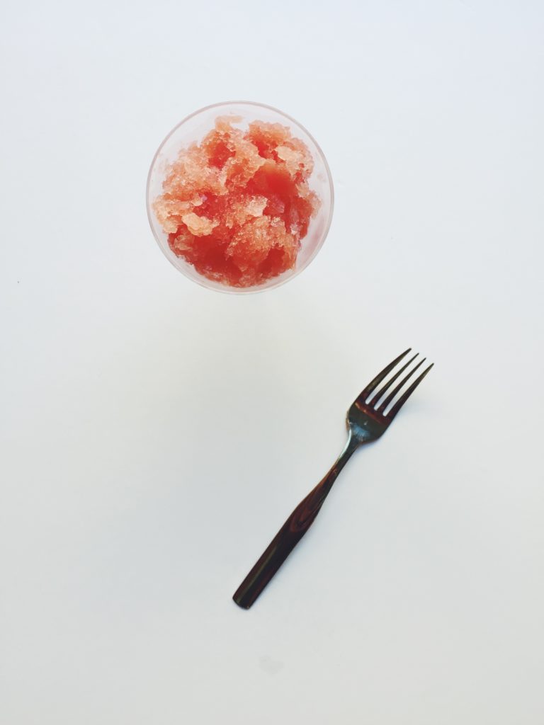 (The Easiest) Watermelon Granita via @simplyrealhealth #healthy #summer #treats