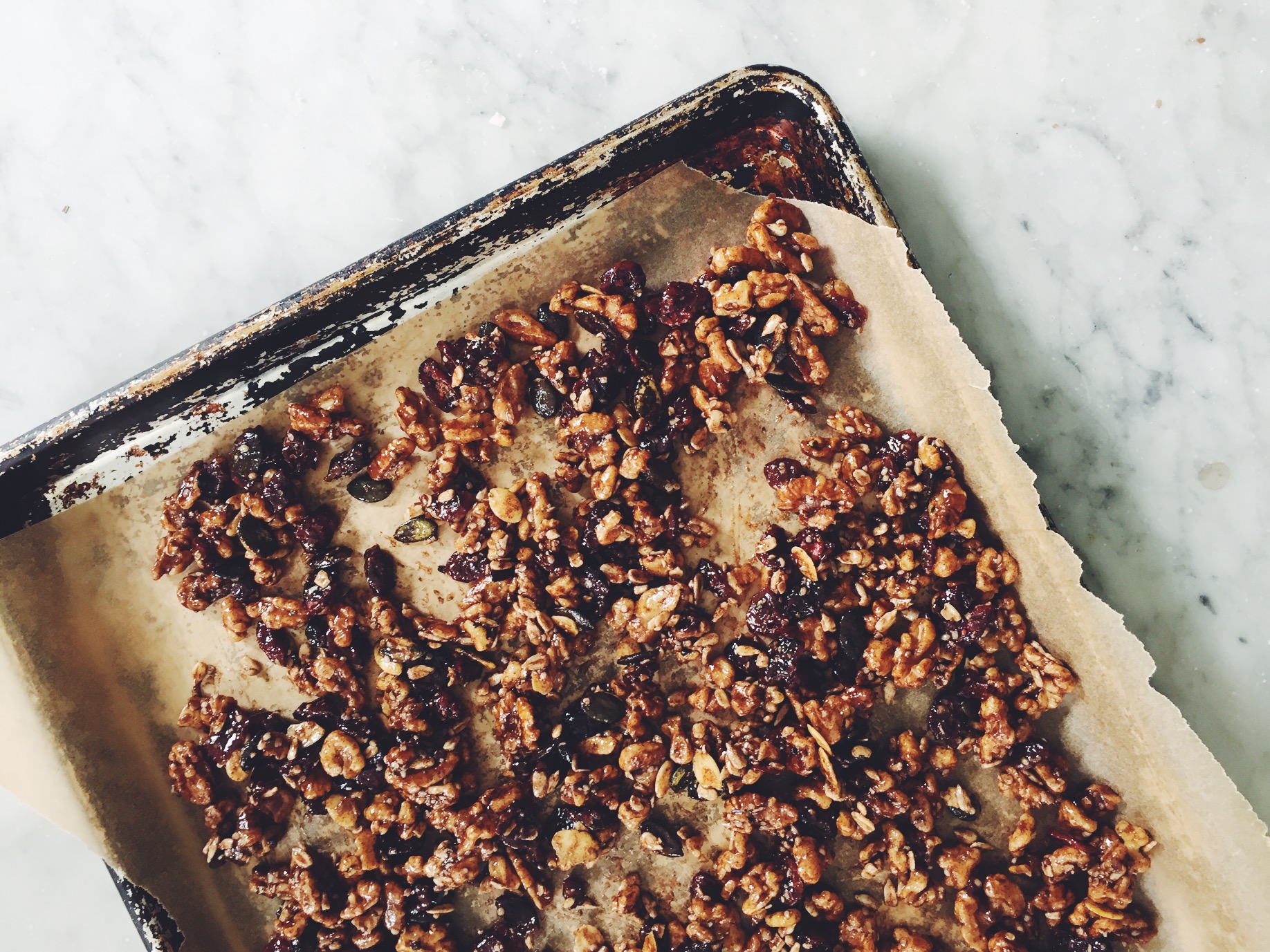 Cranberry Walnut Granola (grain & gluten-free!) via @simplyrealhealth